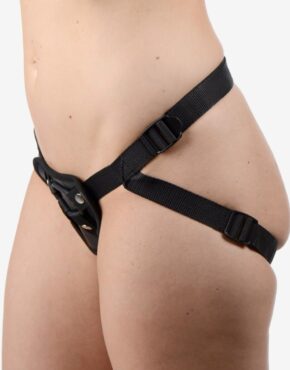 Strap U fleecebetrukket strap-on harness med vibrator-rum-0
